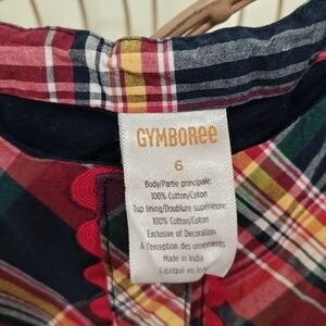 Gymboree Colorful Plaid Cotton Girl's Dress